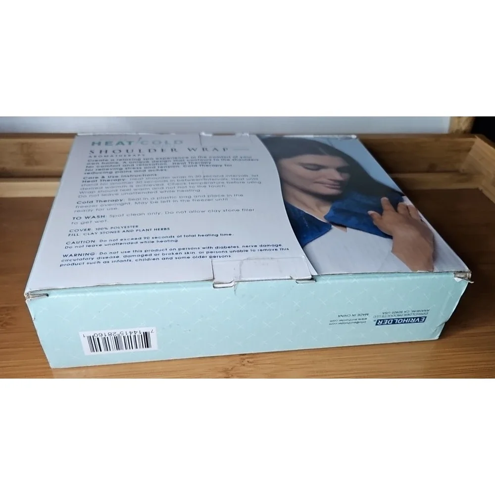 EVRIHOLDER NIB Healing Hot Cold Shoulder Wrap Aromatherapy Weighted Microwavable - Picture 9 of 16
